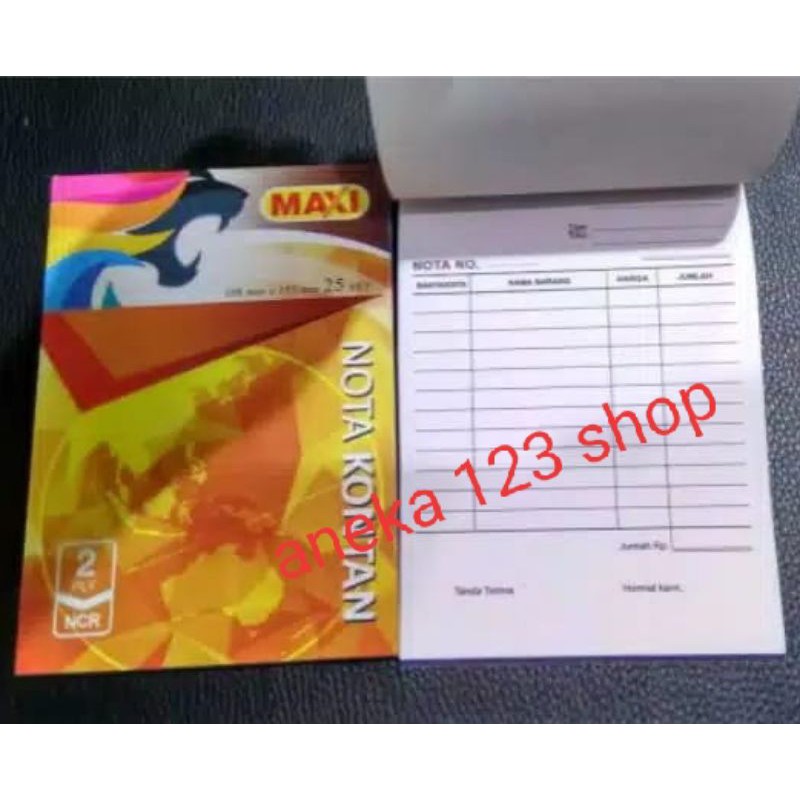 

NOTA KONTAN 2 PLY NOTA BON/ISI 25LEMBAR
