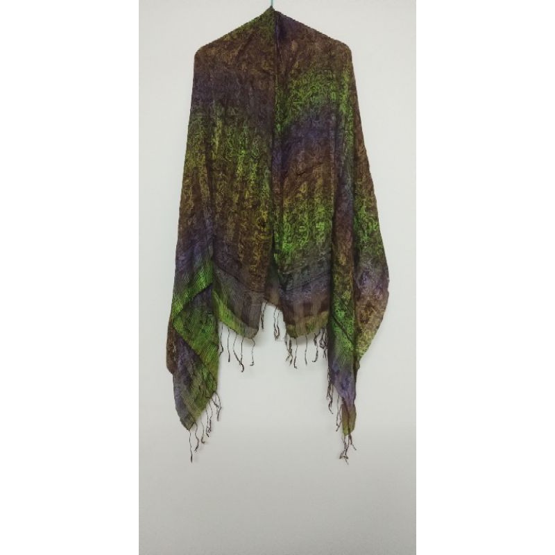syal batik sutra etnik