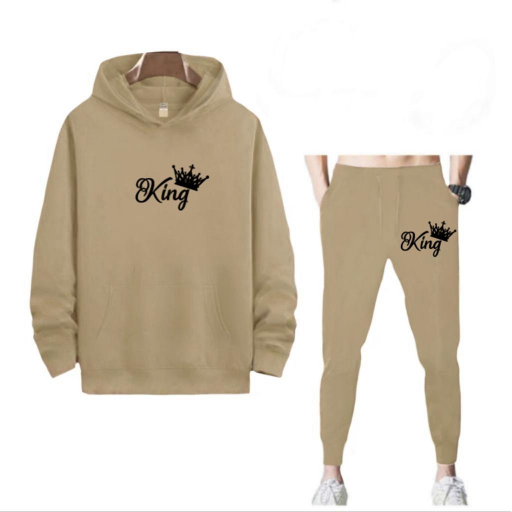 SETELAN PRIA HOODIE KING DAN CELANA JOGGER MURAH TERLARIS