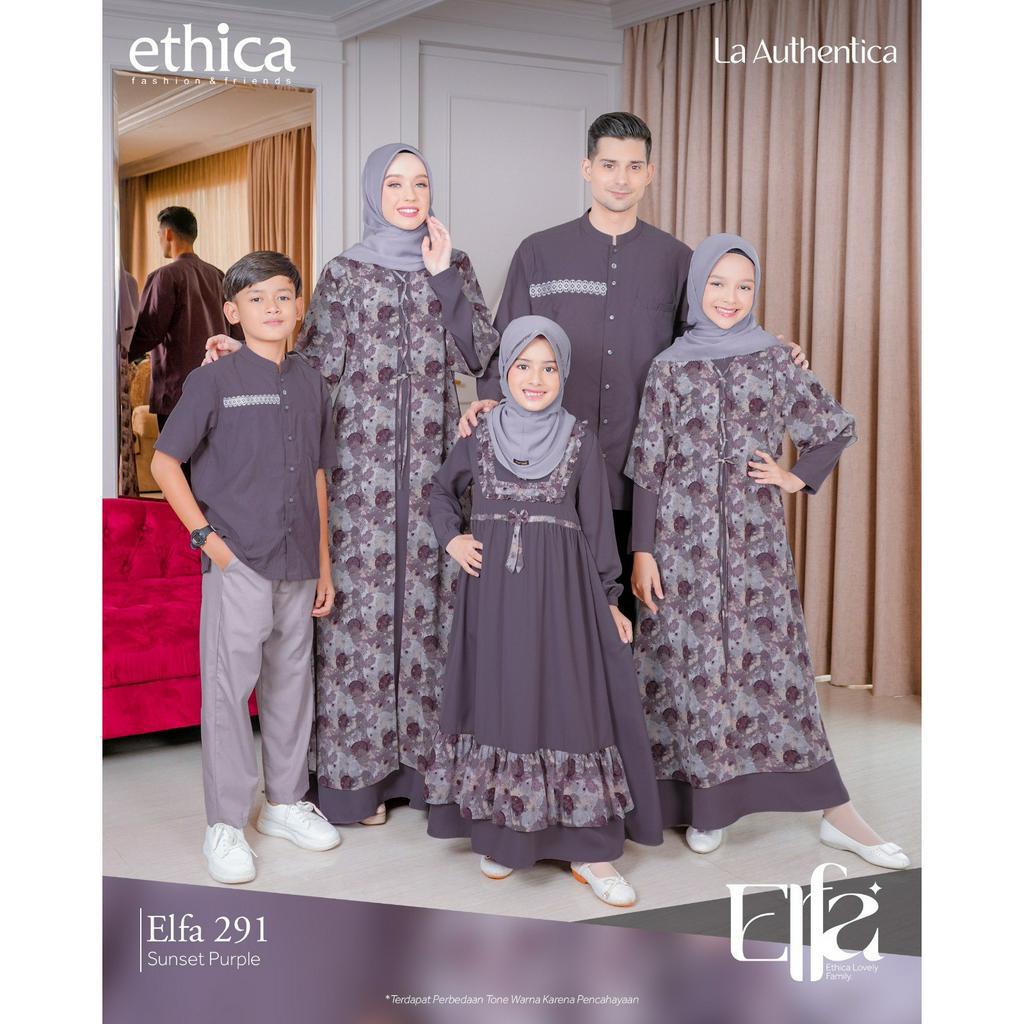 Sarimbit Ethica Elfa 291 Sunset Purple Gamis Kagumi 291 Koko Kahfi 278