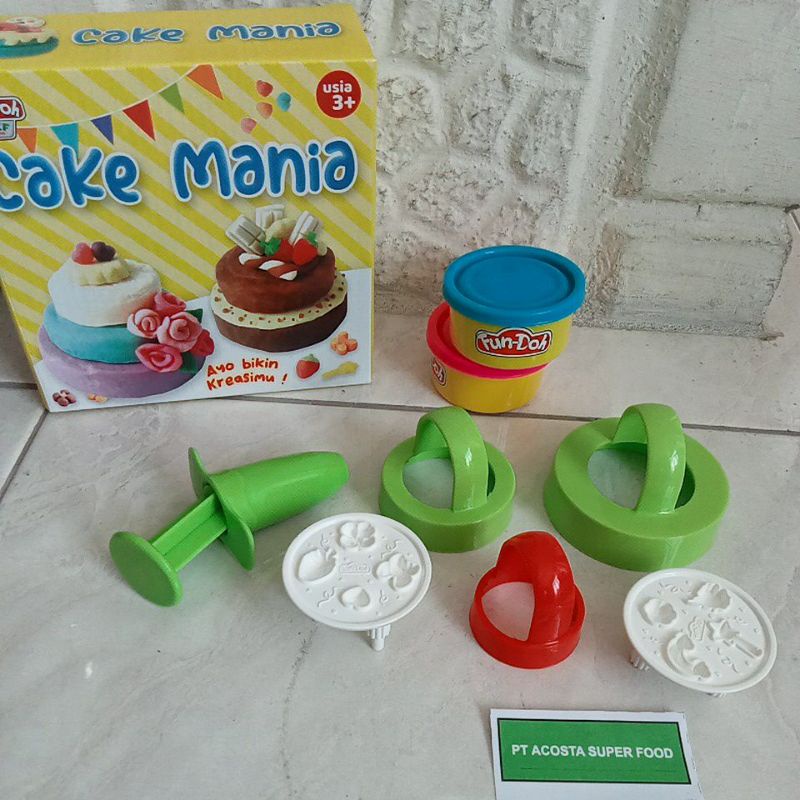 28155 - Mainan Plastisin Fundoh Cake Mania Fun-Doh Kue Tart 28155