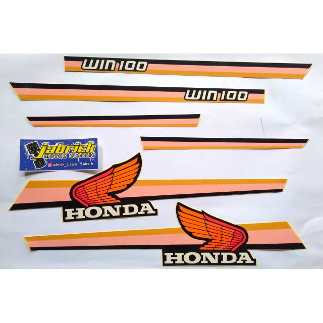 Striping Stiker Lis Variasi Honda WIN 100 Garis - 2