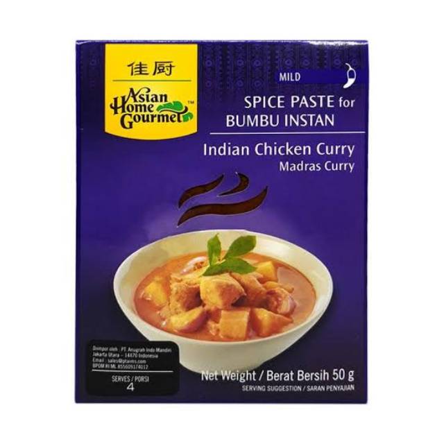 

AHG(ASIAN HOME GOURMET) INDIAN CHIKEN CURRY MC 50GR
