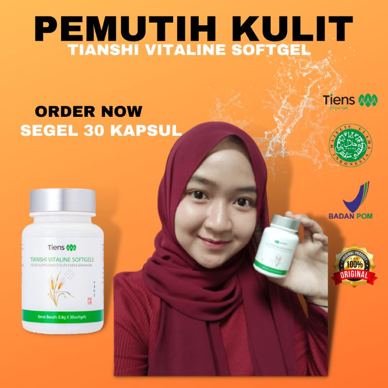 VITALINE SOFTGELS/PEMUTIH BADAN/PEMUTIH SELURUH TUBUH/PEMUTIH KULIT