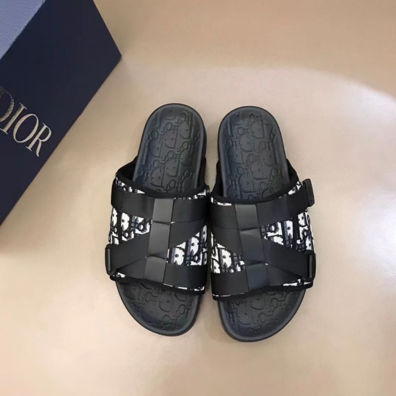 sandal pria d10R sendal cowok selop slippers slide flat mirror branded P1SHOES