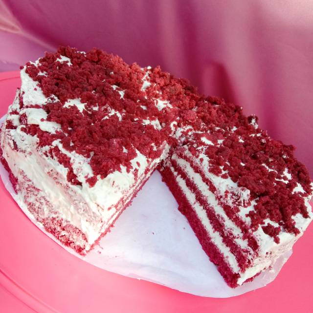 

Red velvet dengan krim cheese yang lumer