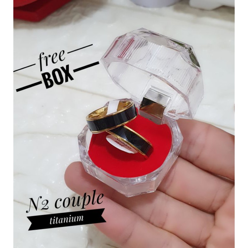 cincin couple gold tunangan titanium