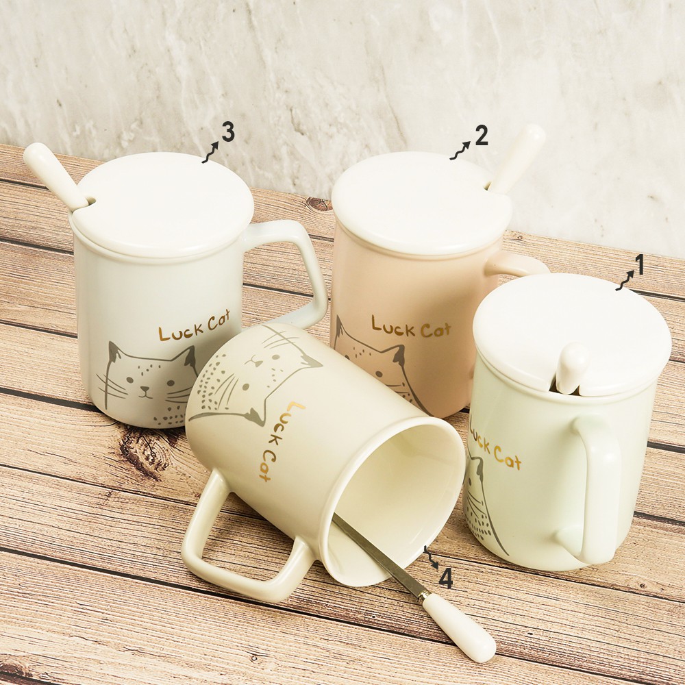 MUG KERAMIK BEST QUALITY LUCKY CAT KUCING LUCU GELAS MUG KERAMIK BEST QUALITY LUCKY CAT KUCING LUCU GELAS