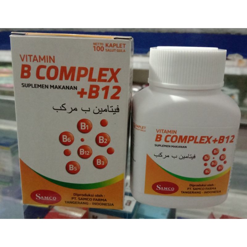 Jual VITAMIN B COMPLEX + 12 SAMCO ISI 100 KAPLET Indonesia|Shopee Indonesia