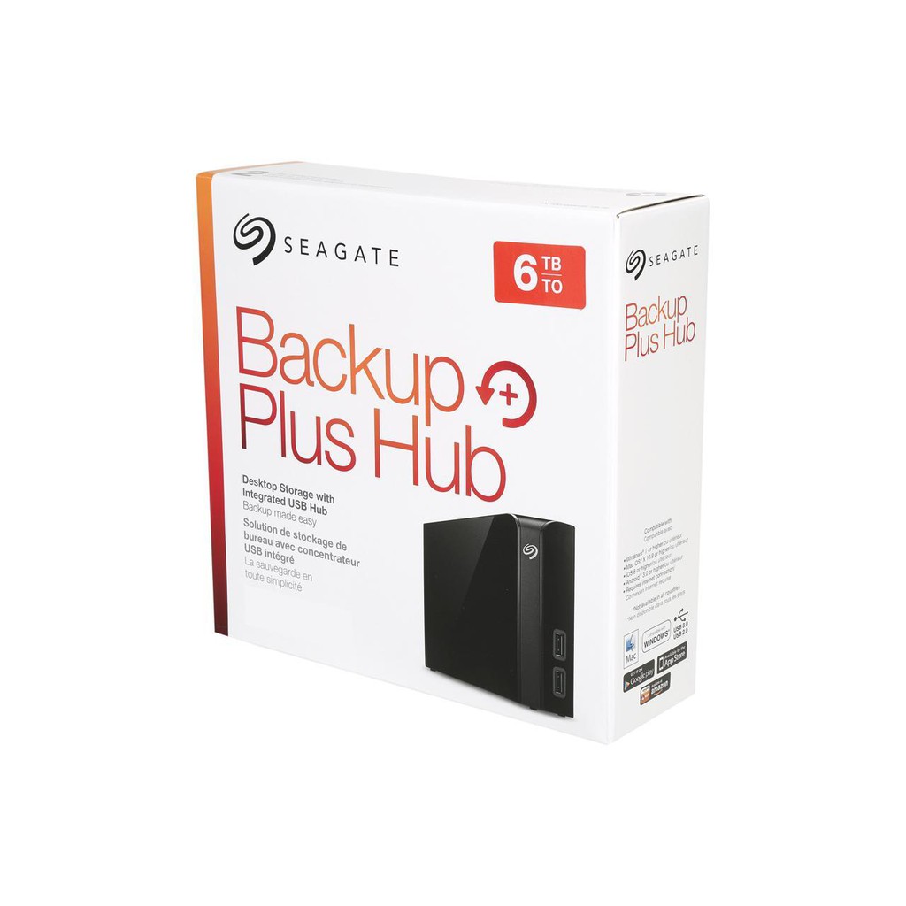 SEAGATE Backup Plus Hub 6TB USB 3.0 External Hard Drive