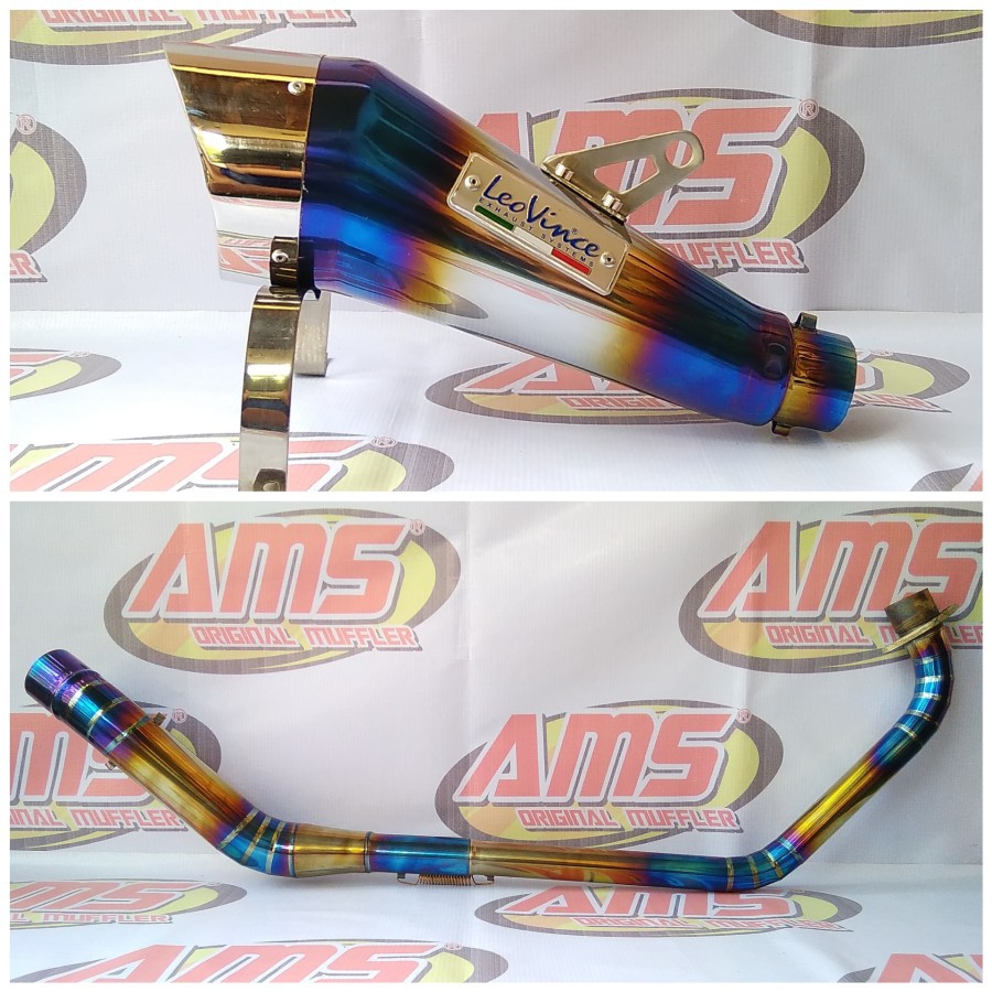Knalpot Racing LEOVINCE Bluemoon VIXION OLD/NEW VIXION NVL