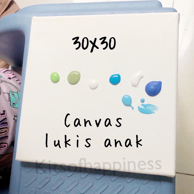 

Kanvas lukis anak 30x30cm / small canvas for kids / painting set / set lukis