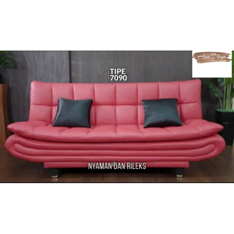 Sofabed Bigland Kulit Sofabed Murah Sofa Bed Lipat