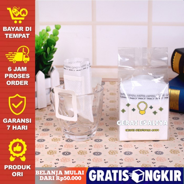 Drip Coffee Bag / Ear Drip Coffee Filter Paper / Kantong Saringan Kopi