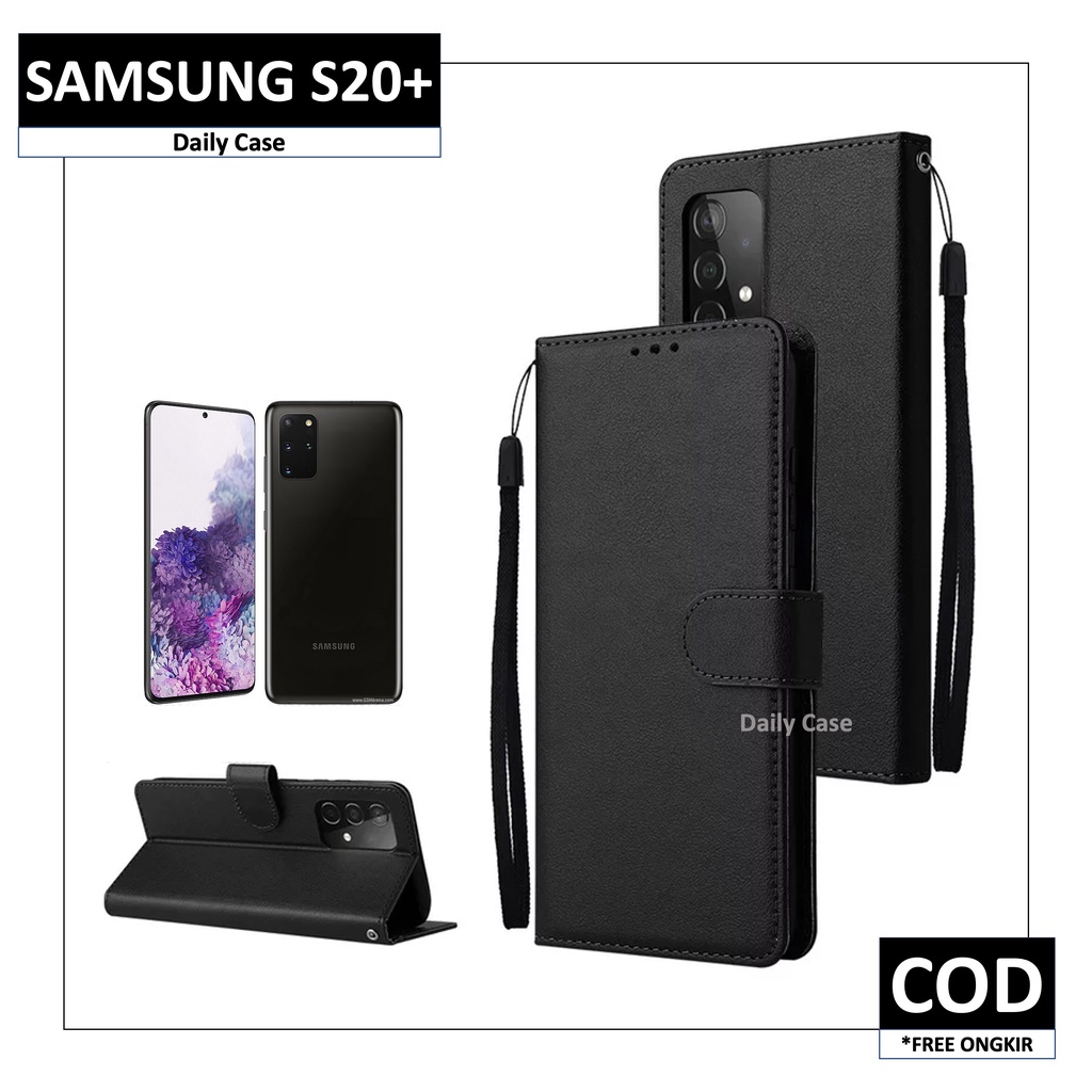 Case SAMSUNG S20+ | S20 | S20 Fe | S20 Ultra Flip Leather Casing Cover Kesing Kulit HP