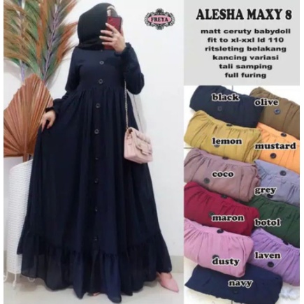 LANGSUNG KIRIM CERUTY READY SUPER JUMBO XXXL [ LD 130 BB 95- 120 KG]GAMIS CERUTY BEBYDOL KANCING /GAMIS REMPEL/ BUSUI