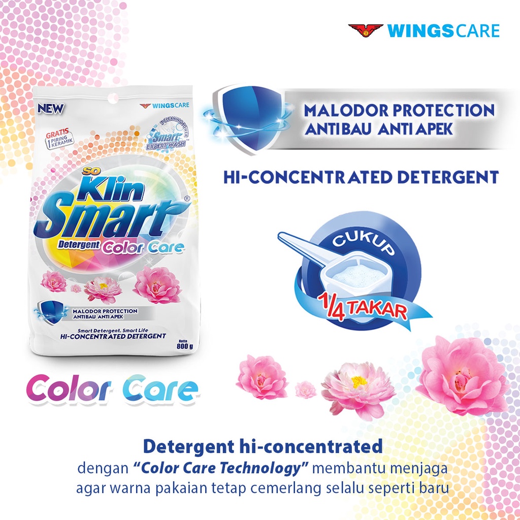 Soklin Smart Deterjen Bubuk Color 725 gr