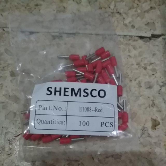 Skun Kabel Ferrules / Scun Botol Ukuran 1mm / 1 Mm Warna Merah / Kuning