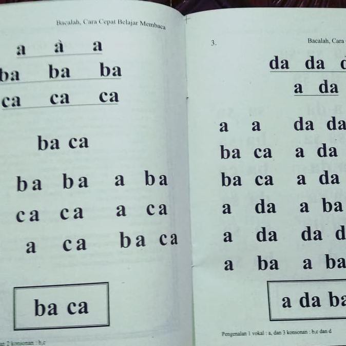 (Disc) Buku Anak - Bacalah - Cara Cepat Belajar Membaca Jilid 1, 2, dan 3 - Jilid 1 2 3