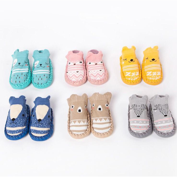 BRGUNIK Sepatu Anak Bayi Anti Slip / Baby Socks Shoes / Sepatu Baby / Kaos Kaki Bayi R130