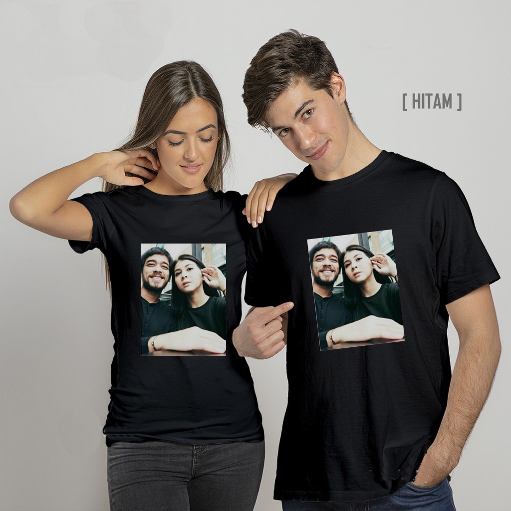 Kaos Custom Foto atau Tulisan