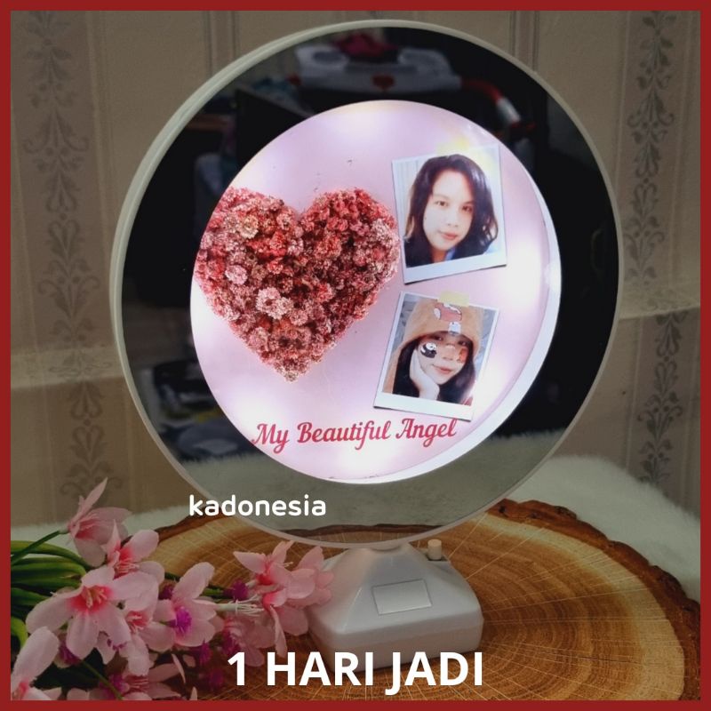 Cermin Bunga 3D / Magic Mirror Custom