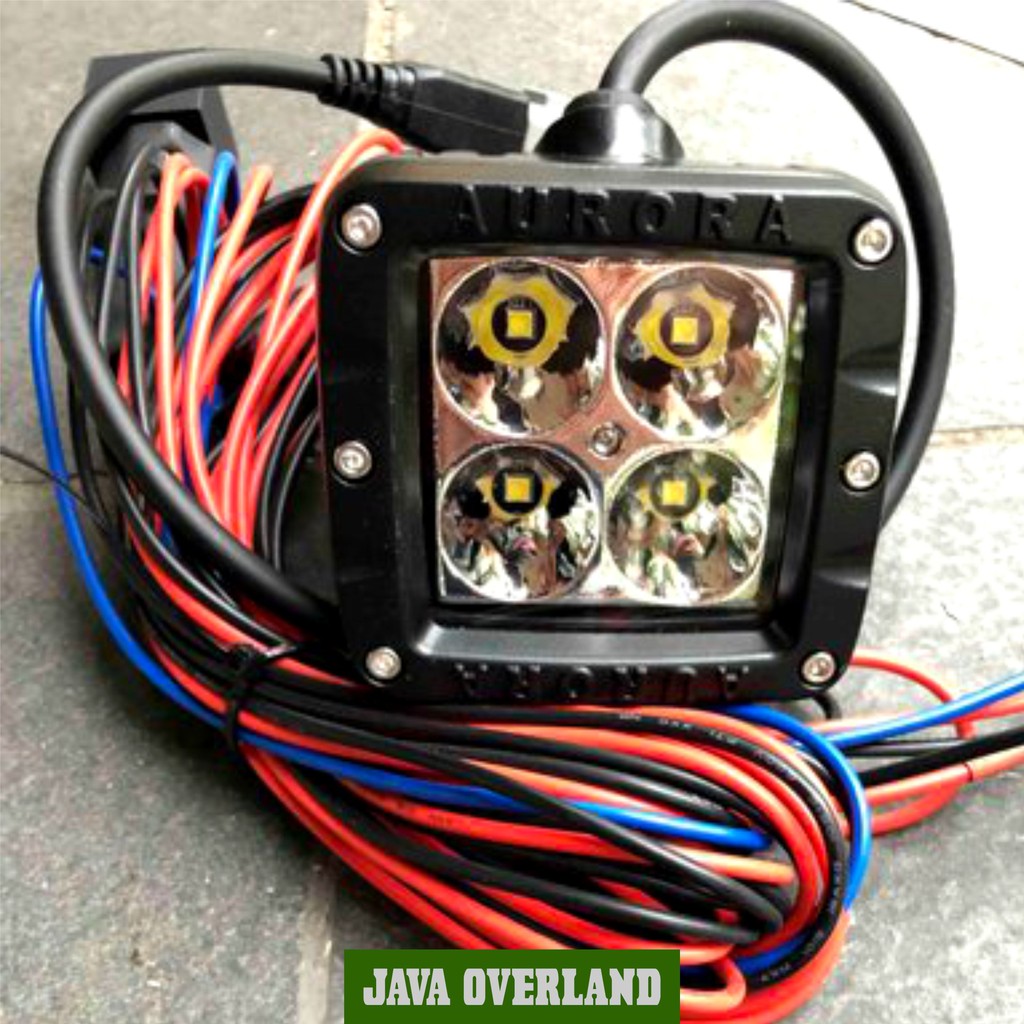 Lampu Sorot LED 2Inch 40Watt Lampu Tembak Light Bar Single Row Aurora