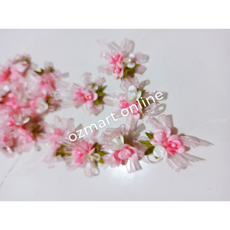 

bunga pita 3 kuntum pink