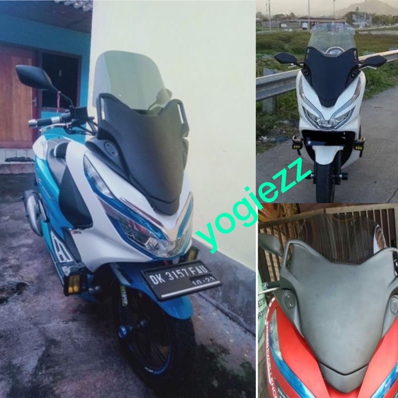 frame windshield honda all new pcx 150 baby forza penutup cover frame pcx 150 lokal tameng depan