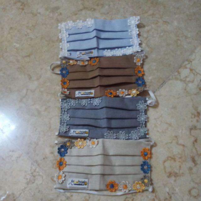 Masker Yuahijab Renda Import Ada Tempat Tisu
