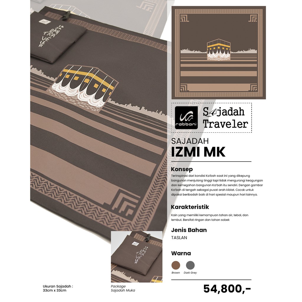 Sajadah Rabbani / Sajadah Traveller Rabbani izmi