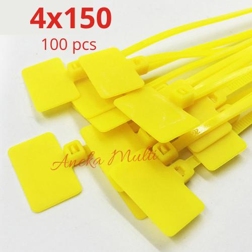

LABEL Kabel ties Cable tie Maker name tag lan tulis 4x150 100 pcs K Berkualitas Best Seller
