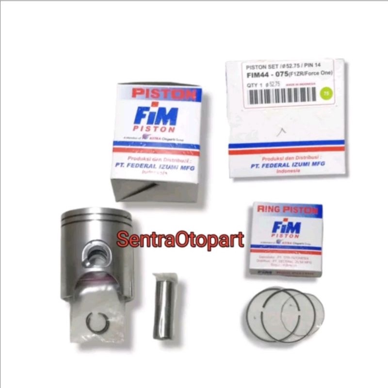 Piston seher kit f1zr force 1 2tak oversize 75 fim