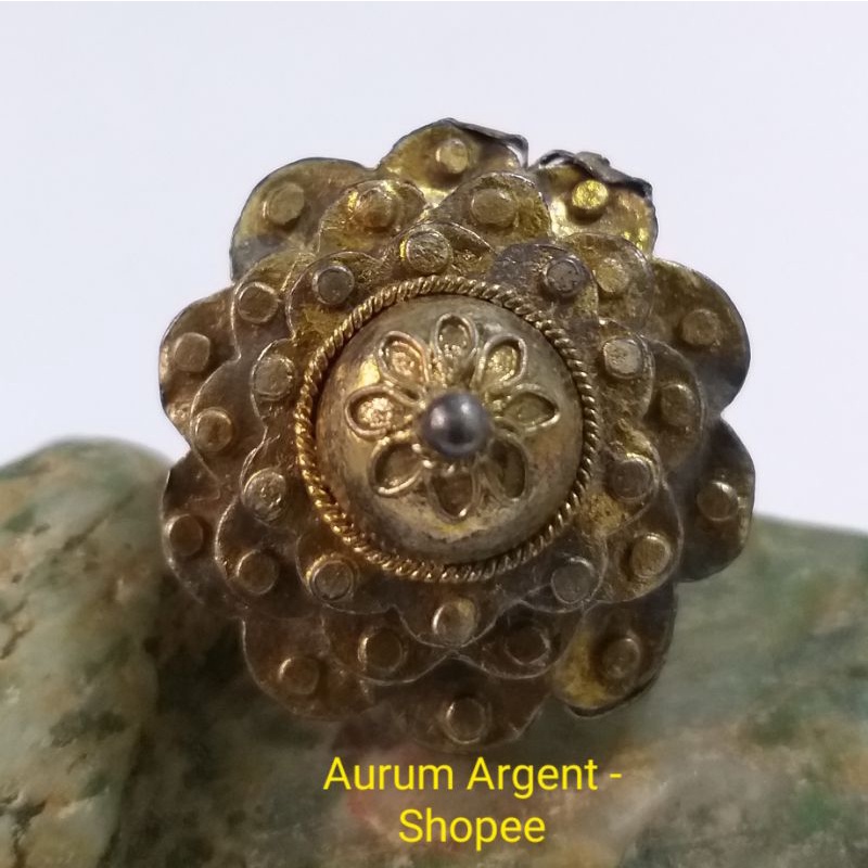 SCC.2-- 1 PC CINCIN PERAK ASLI - ANTIK SUMATRA. -- SILVER RING --