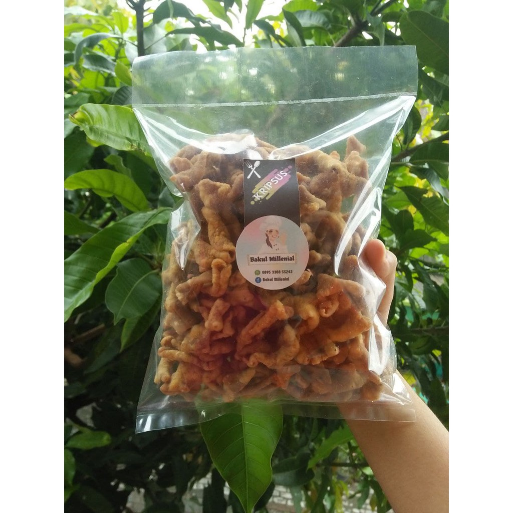 

KRIPSUS "KRIPIK USUS" RENYAH GURIH 500 GRAM BANYAK VARIAN RASA by BAKUL MILLENIAL