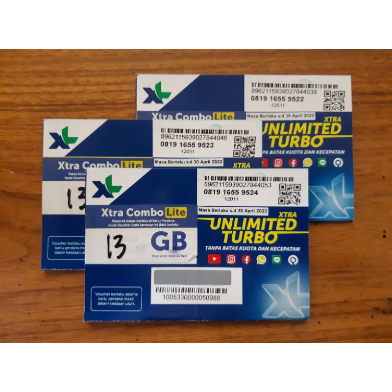 OBRAL Perdana XL Xtra Combo Lite 13GB