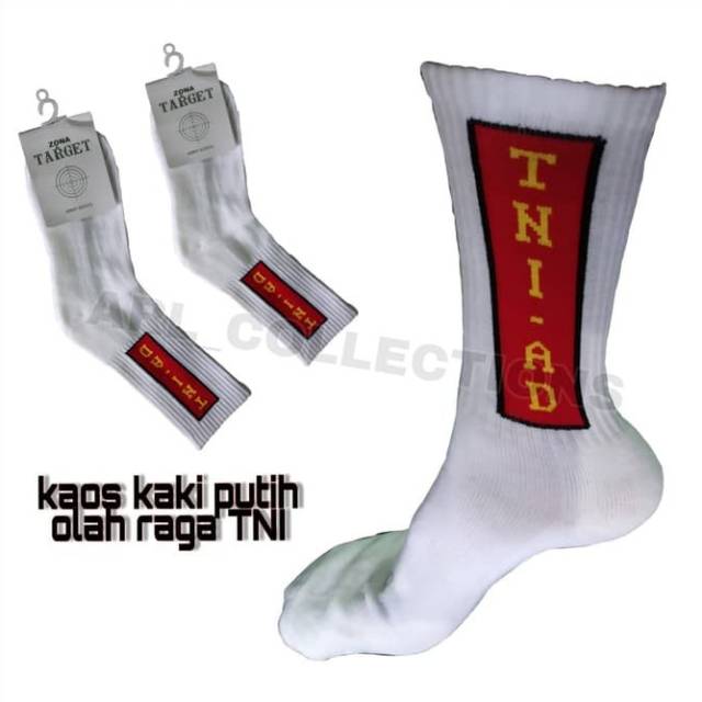 Kaos kaki PUTIH OLAHRAGA TNI AD ZONA TARGER HIGHT QUALITY/kaus kaki army tactical airsoft outdoor