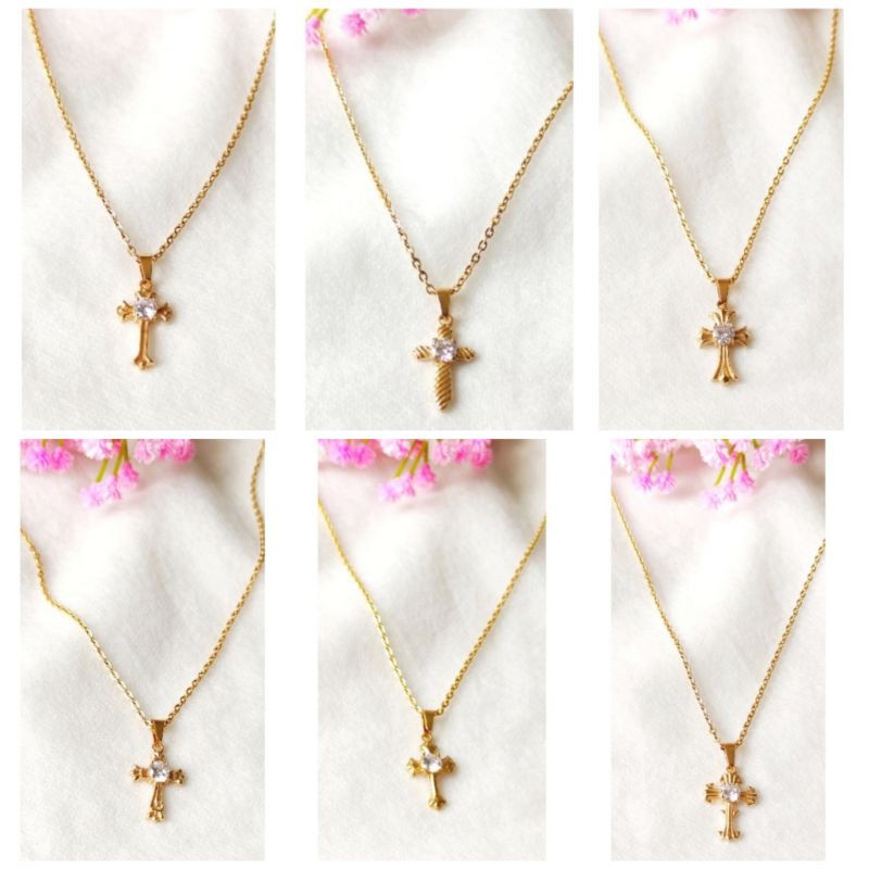 Kalung salib titanium import/kalung salib/kalung salib import