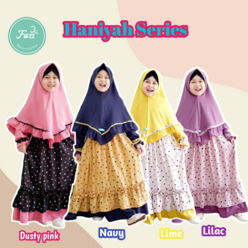 Set Gamis Anak 2-14th Haniyah series by Fazz