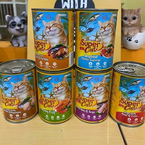 Makanan Kucing Supercat Kaleng 400gr 1 dus (isi 12pcs) / Makanan basah / wer food