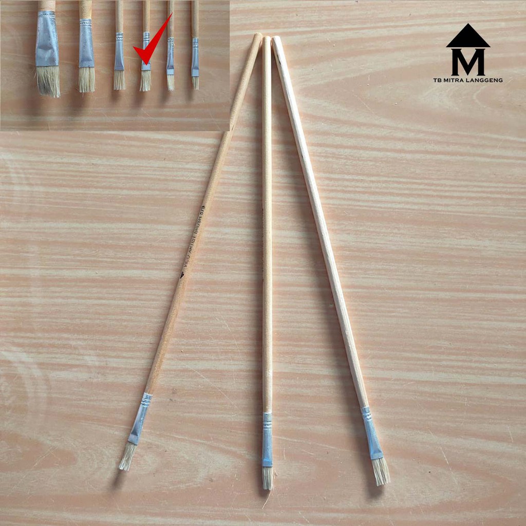 

Kuas Lukis Kayu No 4 (8mm) Berkualitas