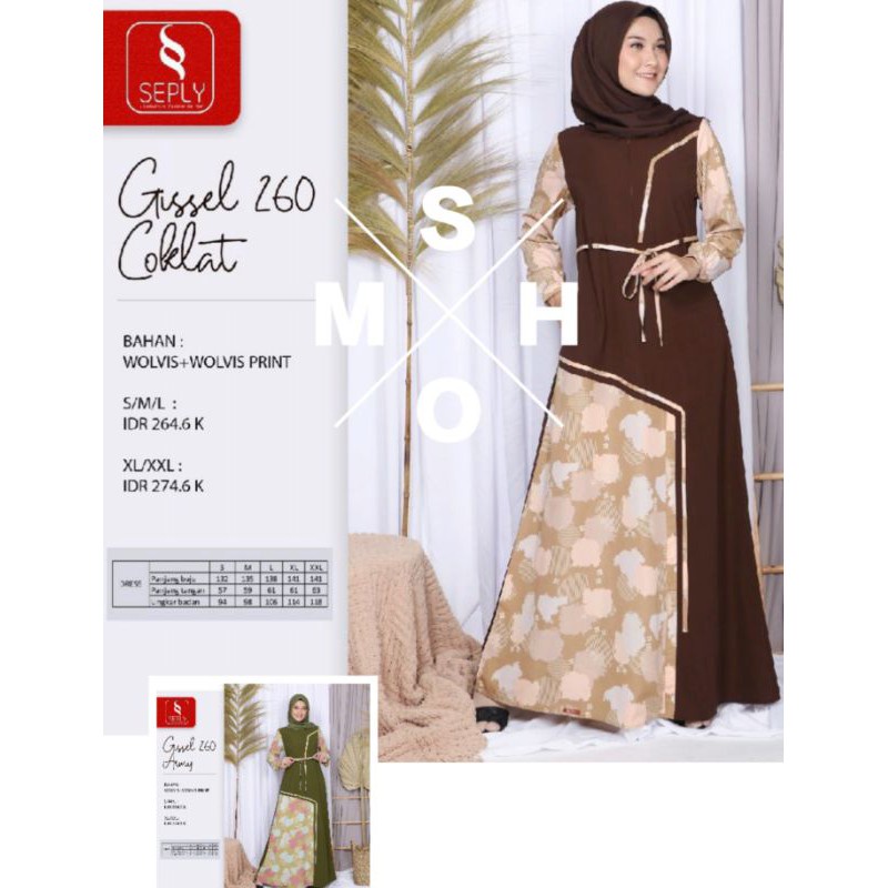 Gamis Muslim by Seply Gissel 260 Terbaru