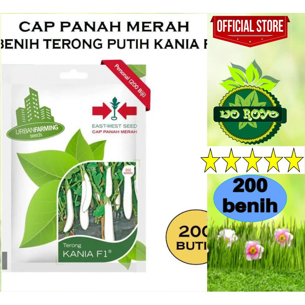 Benih Terong Putih Kania F1 cap panah merah
