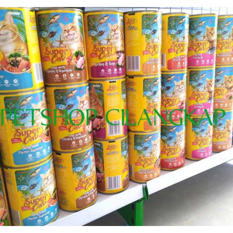 Super Cat Kaleng Adult 400gr Promo - we catfood supercat kaleng dewasa