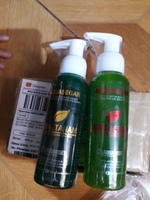 Pupuk Cair Aquascape Paket Aquasegar Awal Tanam & Cerah Lebat 120ml