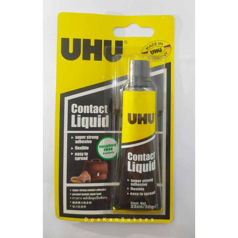 

UHU Household Contact Liquid 33 ml, Lem Sepatu, Tas, Kulit