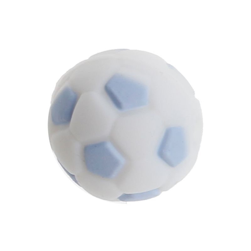 Mary Mainan Teether Bayi Bentuk Bola Sepak Bahan Silikon Food Grade BPA Free Ukuran 15mm