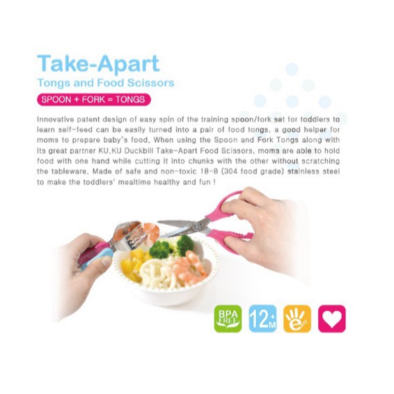 KUKU DUCKBILL KU3033 Tongs And Food Scissors