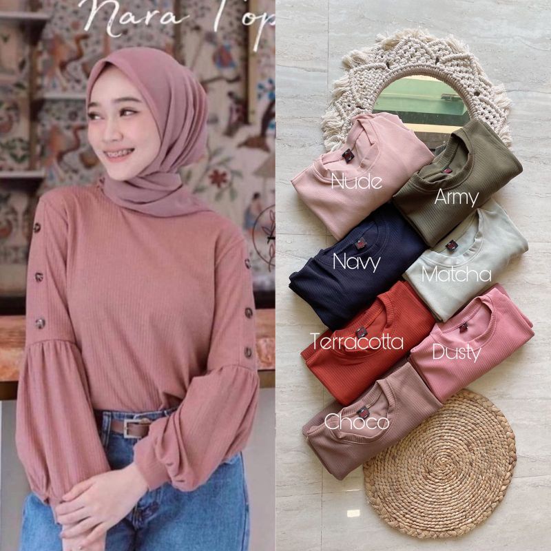 Nara Top Knit Manggo / Tunik