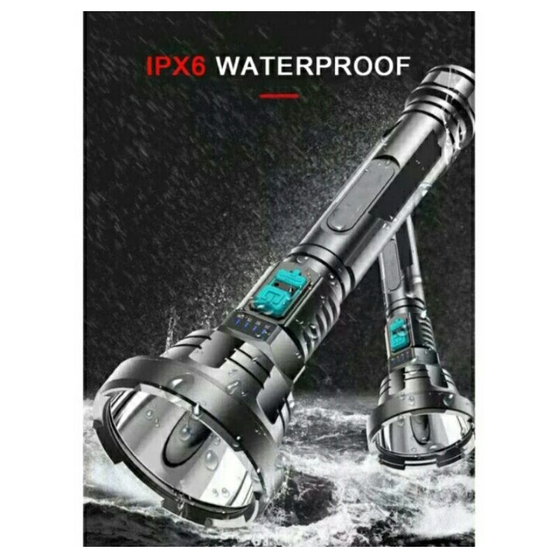 Cod Senter Water proof Super terang BL-826 cre Charger PX500 termurah